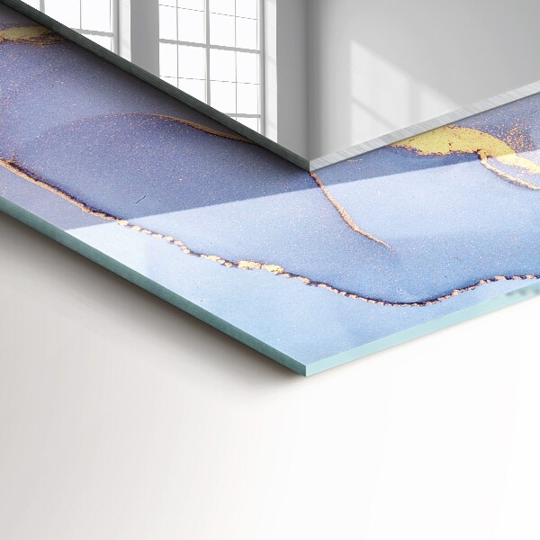 Spegel med tryckt ram Akvarell abstrakt konst