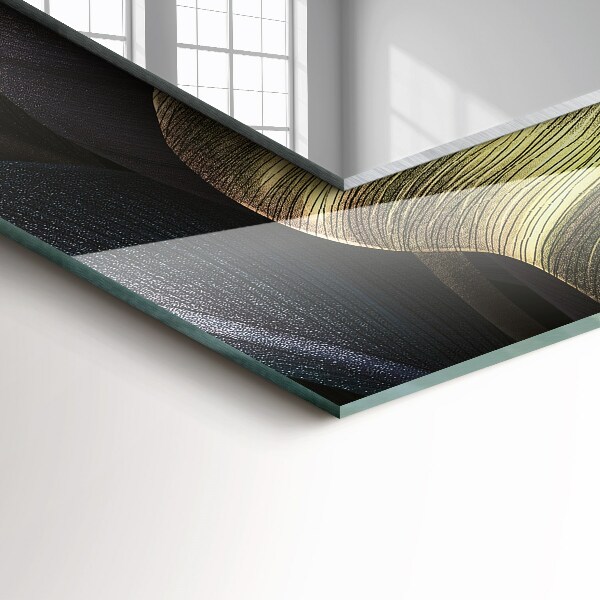 Spegel med tryck Färgglada växtblad