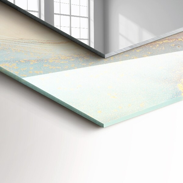 Spegel med tryckt ram Abstrakt akvarell