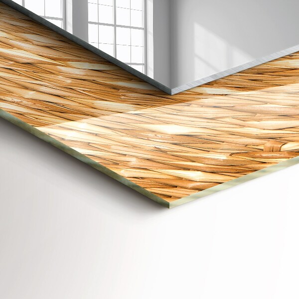 Spegel med tryck Fläta