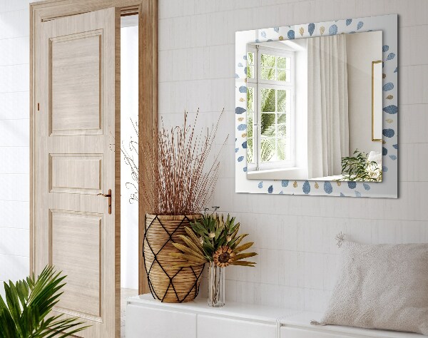 Spegel med tryckt ram Abstrakt mandala mönster