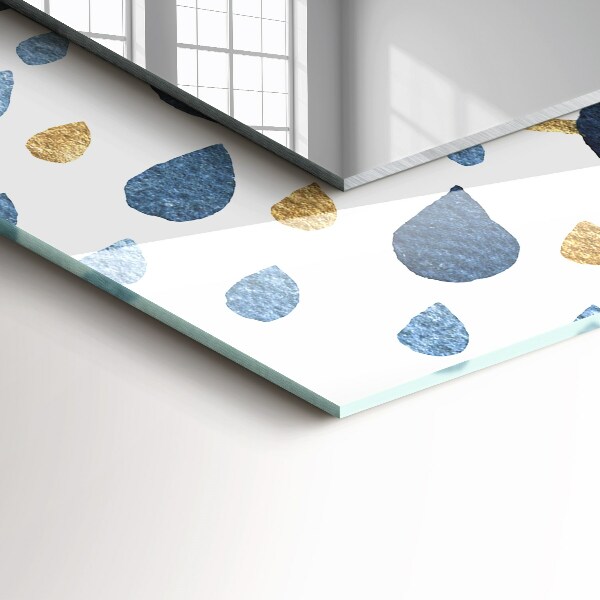 Spegel med tryckt ram Abstrakt mandala mönster