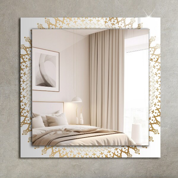 Spegel med tryck Mandala mönster