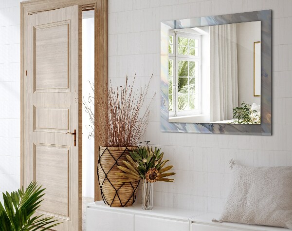 Spegel med tryckt ram Färgglada abstrakta motiv