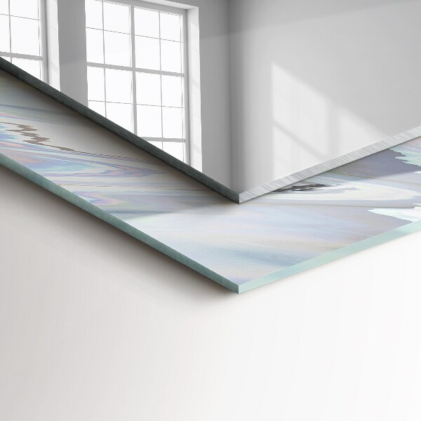 Spegel med tryckt ram Färgglada abstrakta motiv