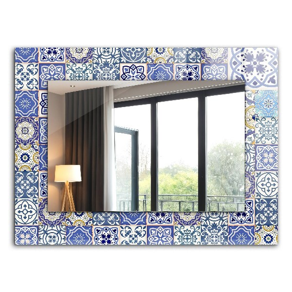 Spegel med tryck Färgglada mosaiker