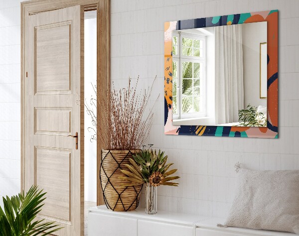 Spegel med tryck Abstrakt oljemålning