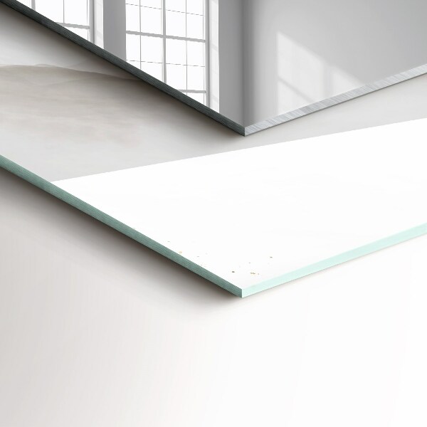 Rektangulär spegel med tryckt ram Grå marmor