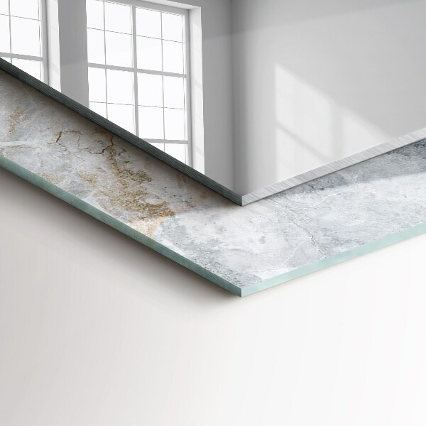 Spegel med tryckt ram Abstrakt marmormönster