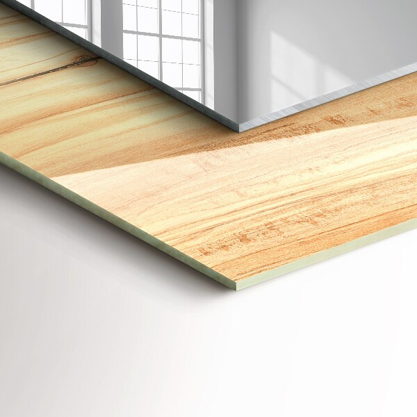 Rektangulär spegel med tryckt ram Kontur av en katt