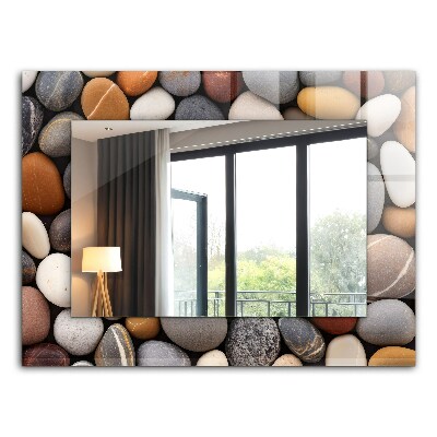 Spegel med tryck En del av en trädstam