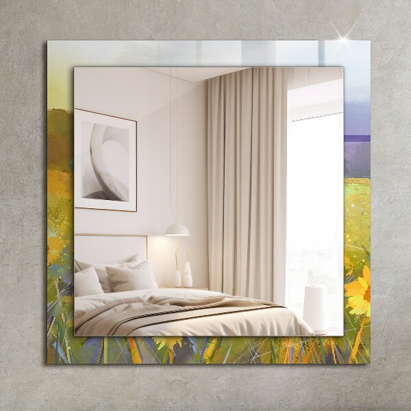 Spegel med tryck Rostig metall