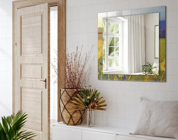 Spegel med tryck Rostig metall