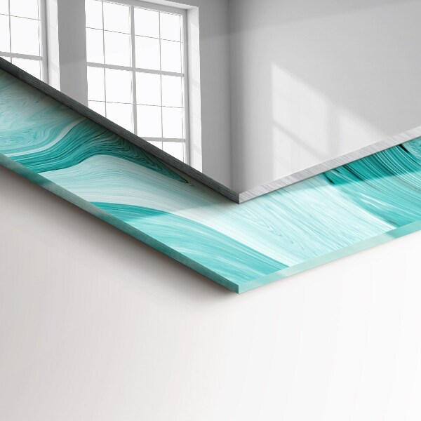 Spegel med tryck japansk trädgård