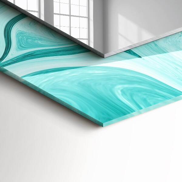 Spegel med tryck japansk trädgård