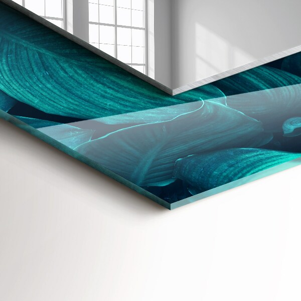 Spegel med tryck Ginkgo lämnar