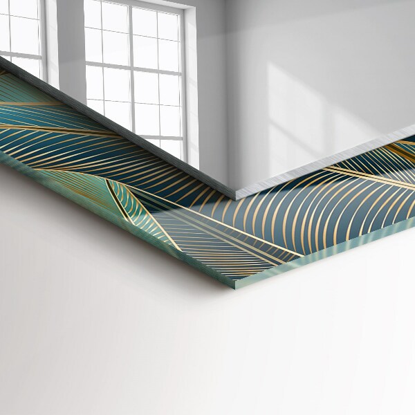 Spegel med tryck Dimmiga ränder