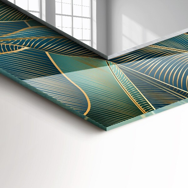 Spegel med tryck Dimmiga ränder