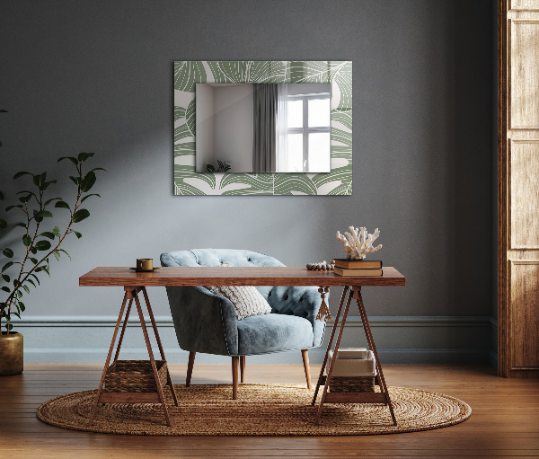 Rektangulär spegel med tryckt ram Monsternebulosa