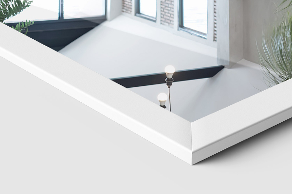 Stående spegel vit 14x61 in