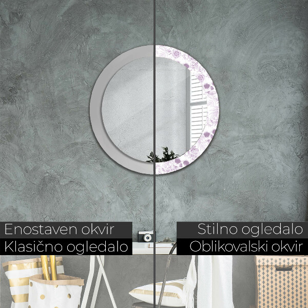 Rund spegel vägg Döskallar