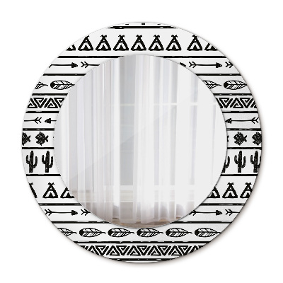Rund spegel dekorativ Boho minimalistisk