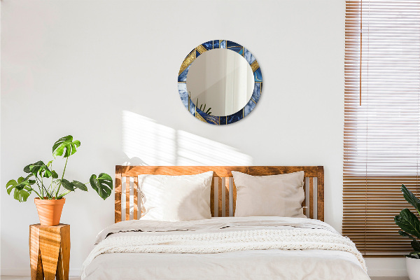 Rund spegel elegant Modern marmor