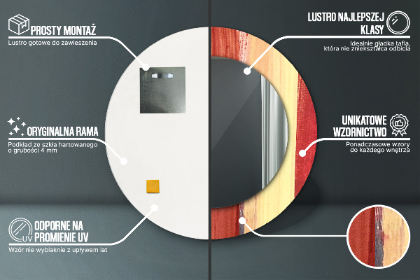 Rund spegel elegant Abstrakt bild