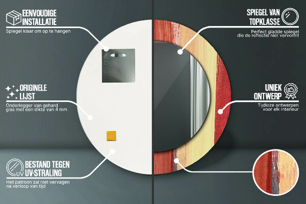 Rund spegel elegant Abstrakt bild