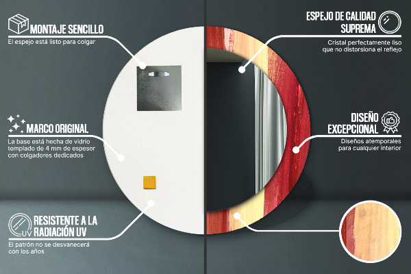 Rund spegel elegant Abstrakt bild