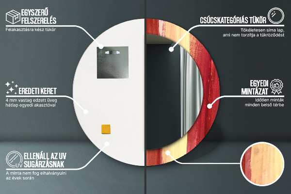 Rund spegel elegant Abstrakt bild