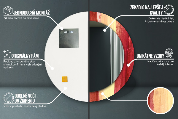 Rund spegel elegant Abstrakt bild