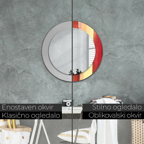 Rund spegel elegant Abstrakt bild