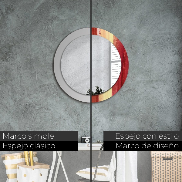 Rund spegel elegant Abstrakt bild