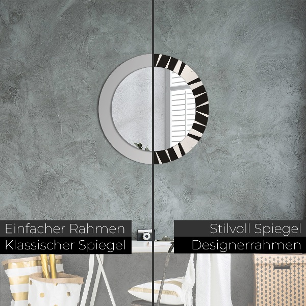 Rund spegel elegant Geometri abstraktion