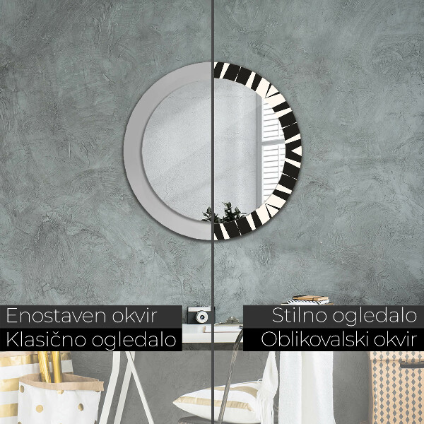 Rund spegel elegant Geometri abstraktion