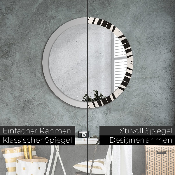 Rund spegel elegant Geometri abstraktion