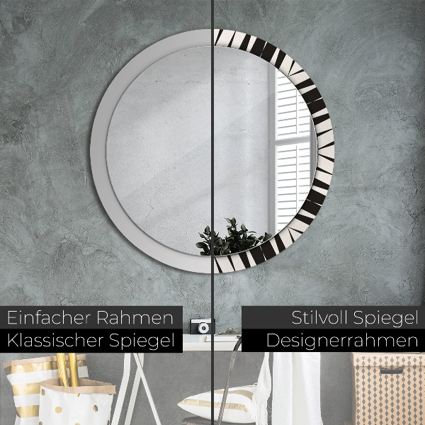 Rund spegel elegant Geometri abstraktion
