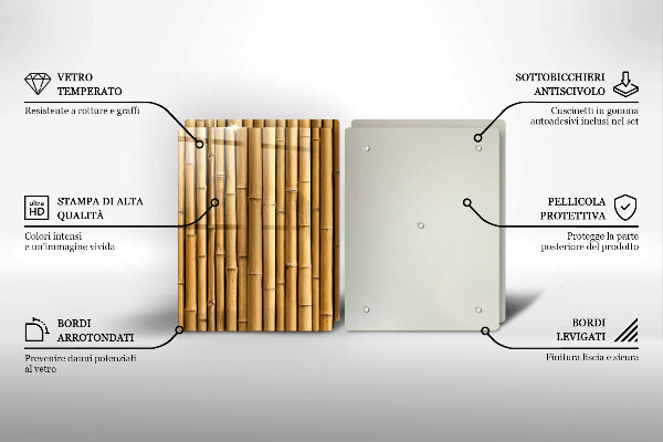 Glashällskydd Natur boho bambu