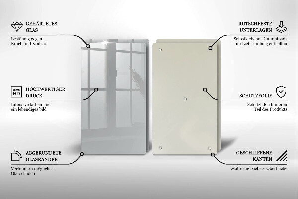 Skyddsplatta för spis Färg grå