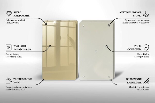 Skyddsplatta för spis Beige färg