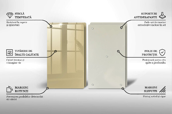 Skyddsplatta för spis Beige färg