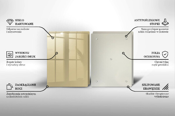 Skyddsplatta för spis Beige färg