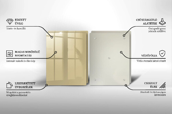 Skyddsplatta för spis Beige färg