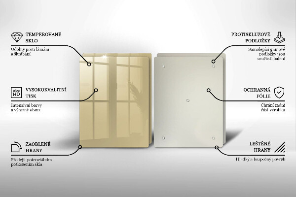 Skyddsplatta för spis Beige färg