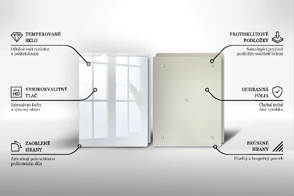 Skyddsplatta för spis Färg vit