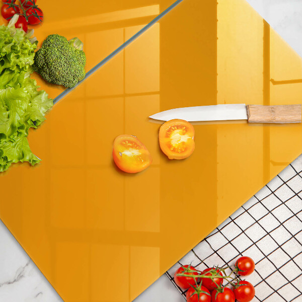 Skyddsplatta för spis Färg mörkgul