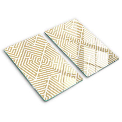 Spisskyddsplatta Geometriska linjer