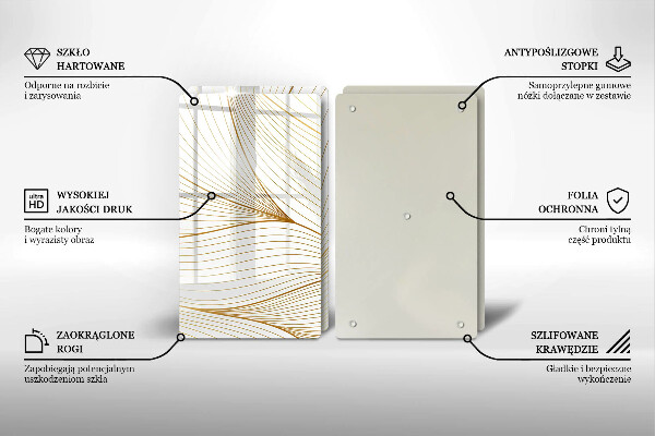 Glashällskydd Modernt linjemönster