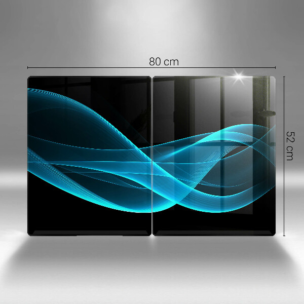 Kokkärlskydd Blå abstraktion